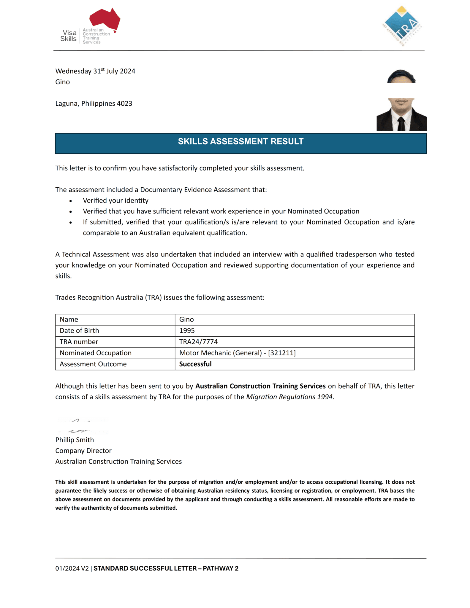 Copy of GAMO, Gino - Successful Skills Assessment_001