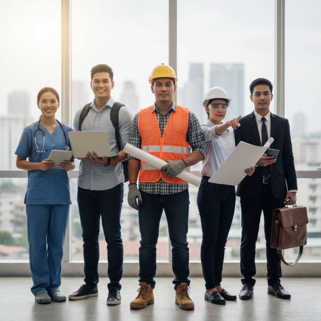 Filipino skilled migration to Australia - qualified healthcare workers, engineers, tradespeople, IT professionals, and business specialists for Australian labour shortage solutions